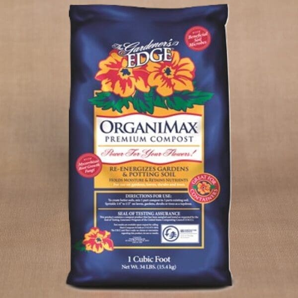 OrganiMax Premium Compost - 1 cubic foot bag