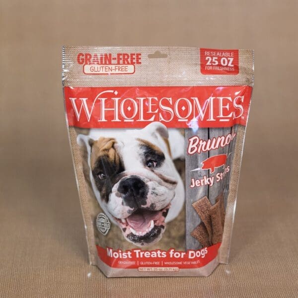 Wholesomes Grain Free Bruno`s Jerky Strips Treats - 25 oz bag