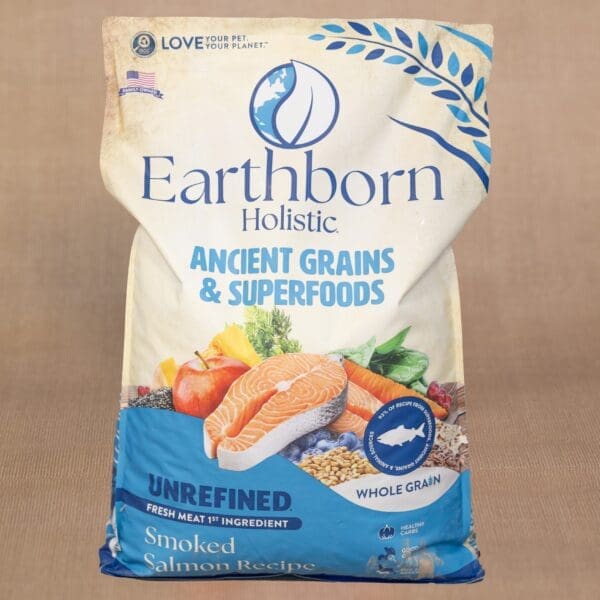 Earthborn Holistic Unrefined Smoked Salmon/Grains - 25 lb bag